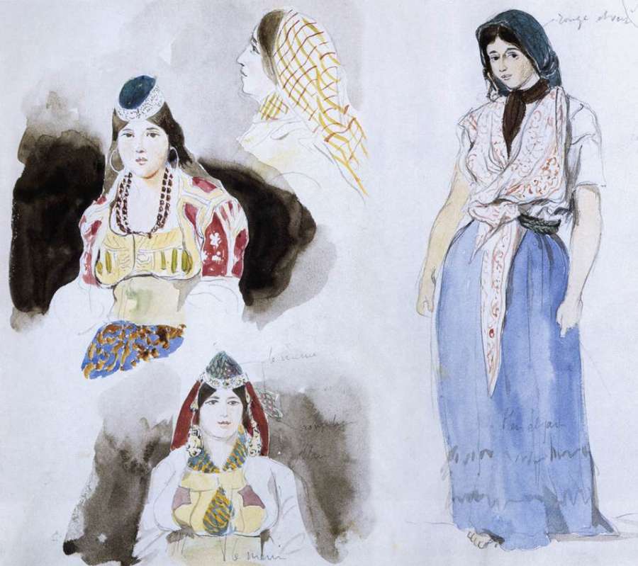 Moroccan Women 1832 by EUGÈNE DELACROIX