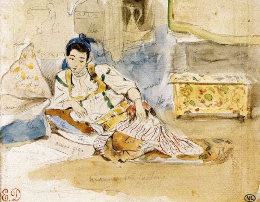 Mounay ben Sultan 1832 by EUGÈNE DELACROIX