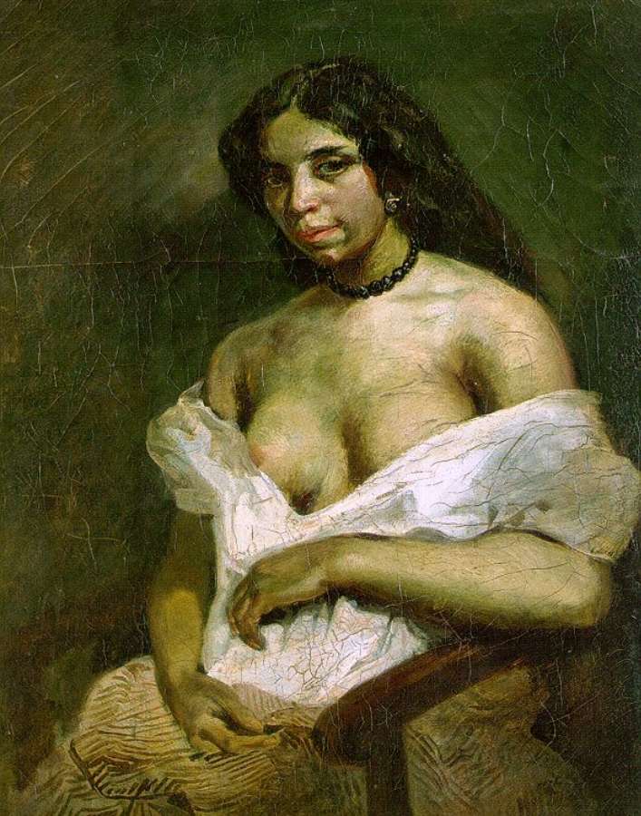 Aspasia c. 1824 by EUGÈNE DELACROIX
