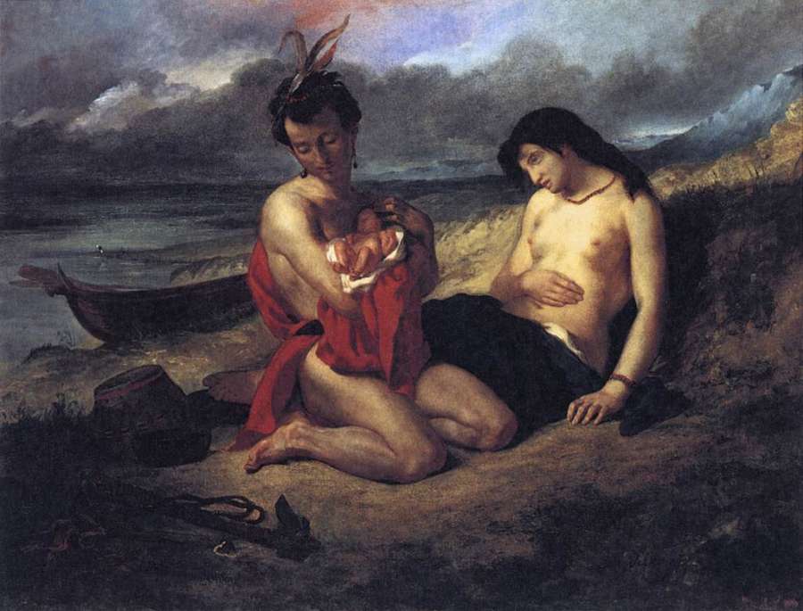 The Natchez 1823-35 by EUGÈNE DELACROIX