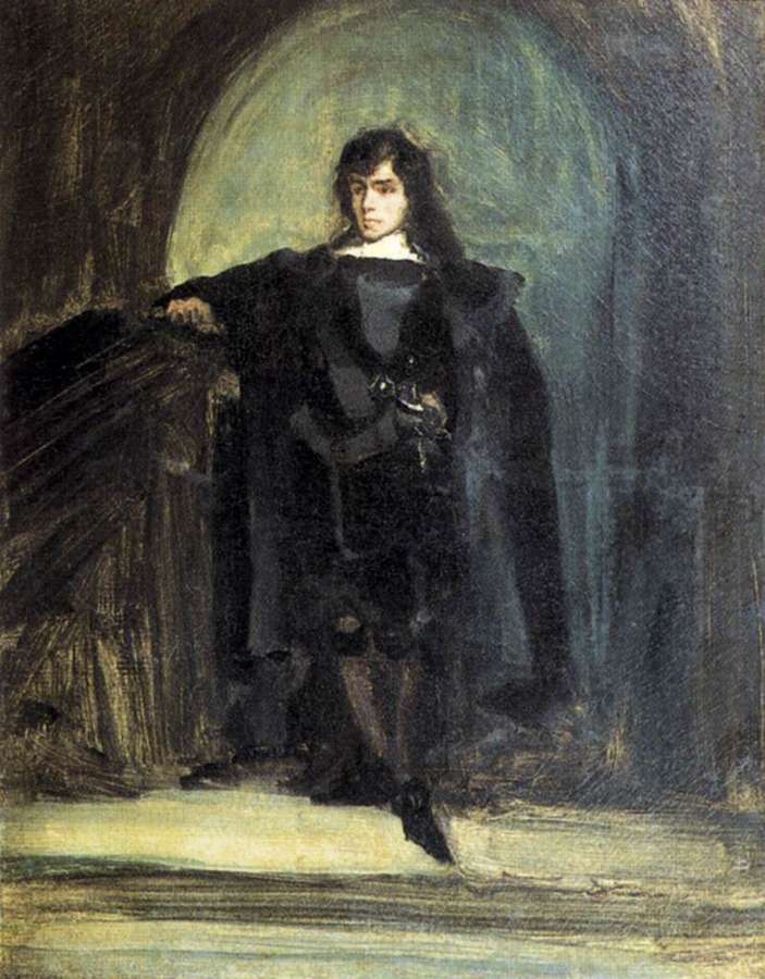 Self-Portrait as Ravenswood c. 1821 by EUGÈNE DELACROIX