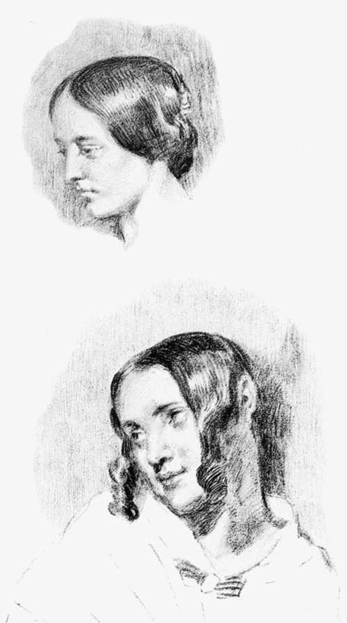 Study For Jenny Le Guillou And Josephine De Forget by EUGÈNE DELACROIX