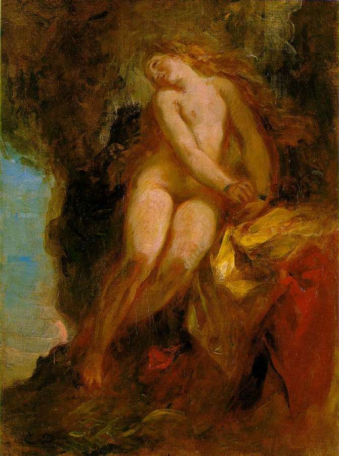 Andromeda 1852 by EUGÈNE DELACROIX