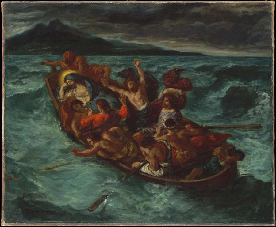 Christ on the Lake of Gennesaret by EUGÈNE DELACROIX