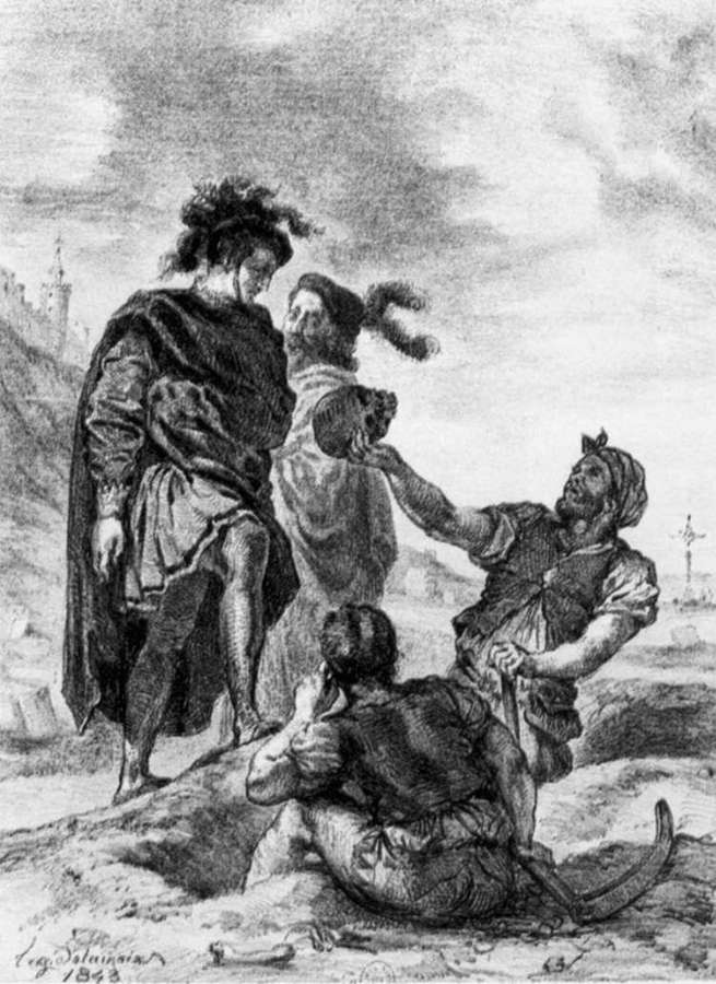 Hamlet and Horatio in the Graveyard 1843 by EUGÈNE DELACROIX