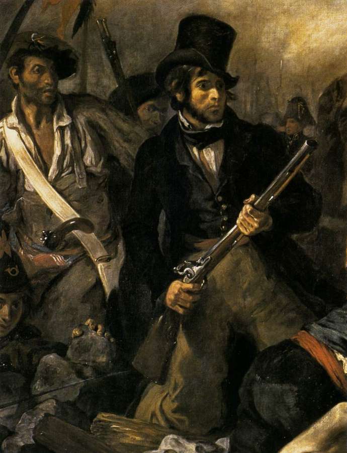 Liberty Leading the People (detail 2) 1830 by EUGÈNE DELACROIX