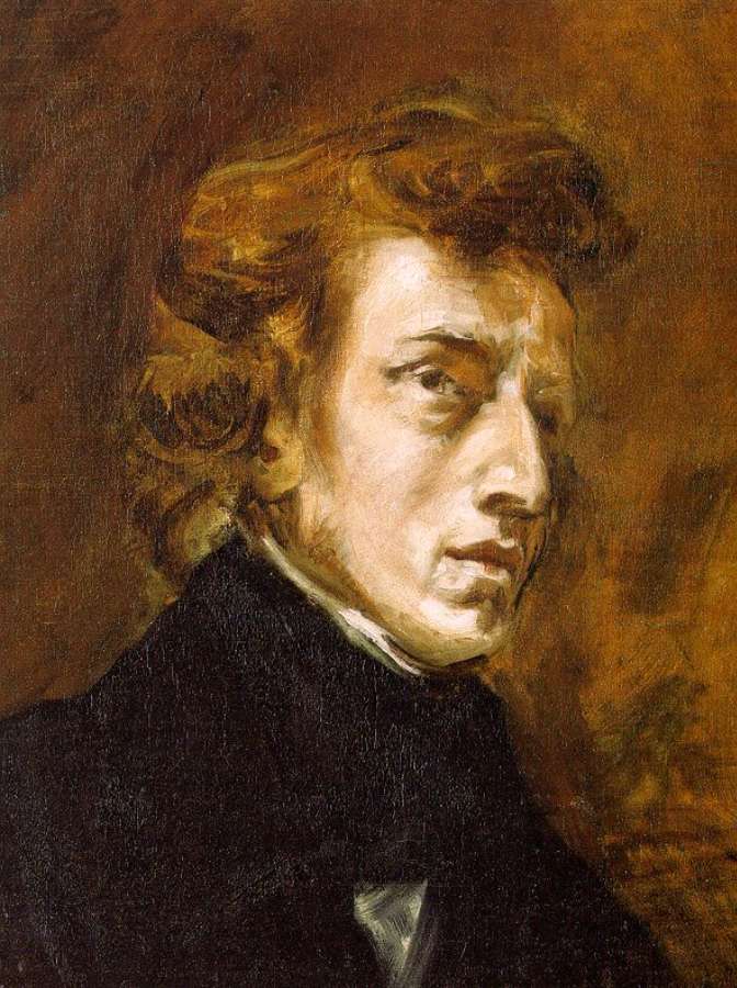 Portrait of Frédéric Chopin (unfinished) 1838 by EUGÈNE DELACROIX