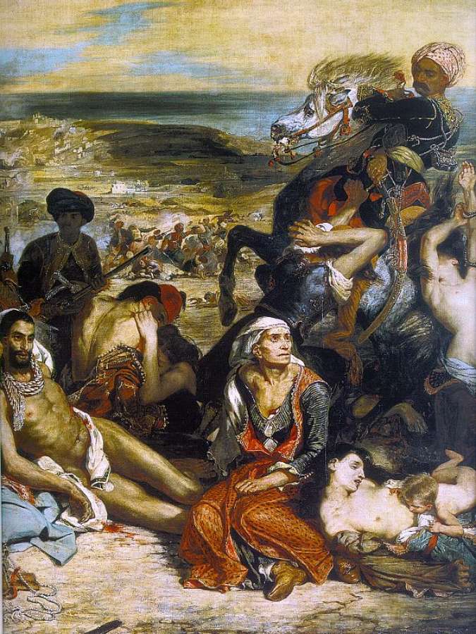 The Massacre at Chios (1) (detail 2) 1824 by EUGÈNE DELACROIX