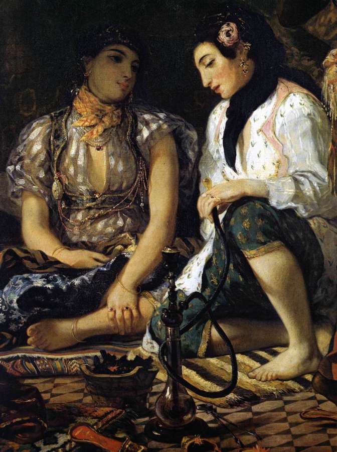 The Women of Algiers (detail) 1834 by EUGÈNE DELACROIX