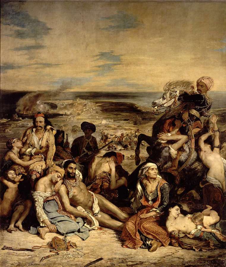 Massacre at Chios by EUGÈNE DELACROIX
