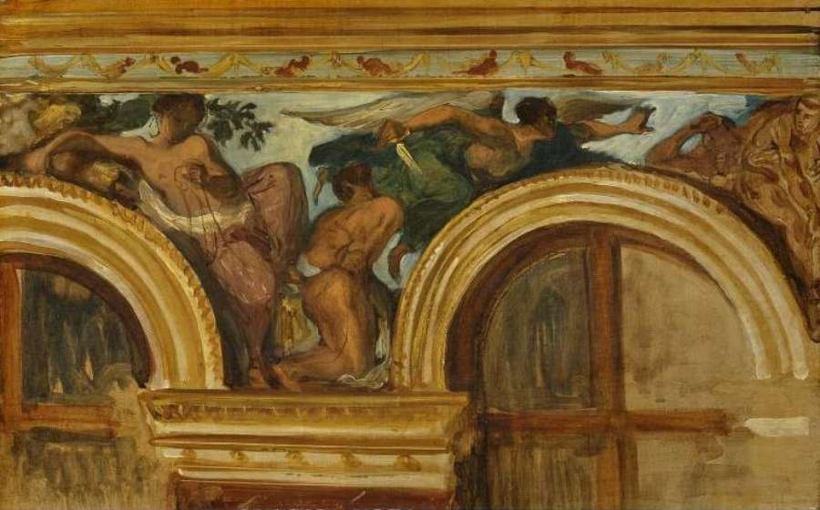 Study for part of the 'Justice' frieze by EUGÈNE DELACROIX