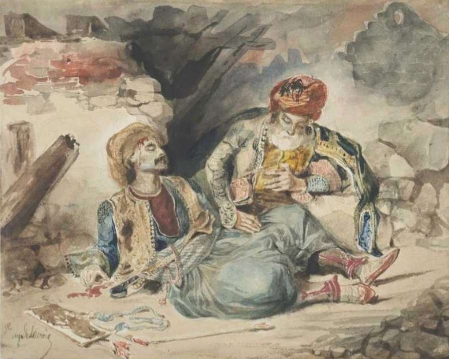 The Dying Turk by EUGÈNE DELACROIX