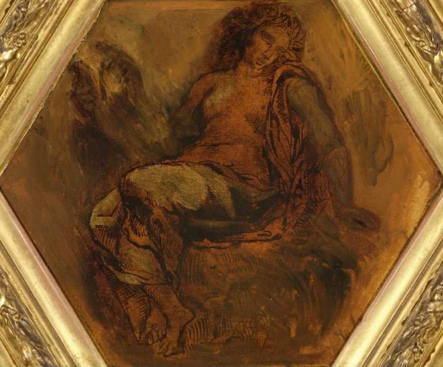 The Muse of Orpheus by EUGÈNE DELACROIX