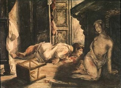 The Bride of Lammermoor by EUGÈNE DELACROIX