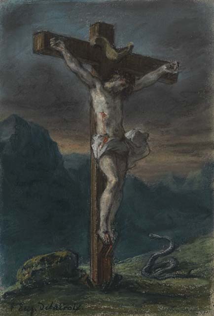 Christ on the Cross 3 by EUGÈNE DELACROIX