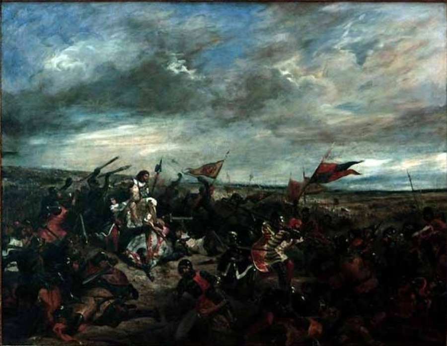 Battle of Poitiers by EUGÈNE DELACROIX