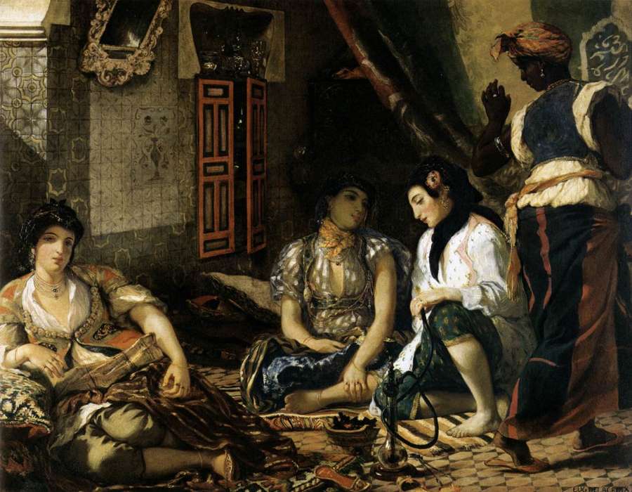 Women of Algiers in their Apartment by EUGÈNE DELACROIX