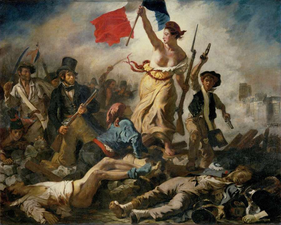 Liberty Leading the People by EUGÈNE DELACROIX