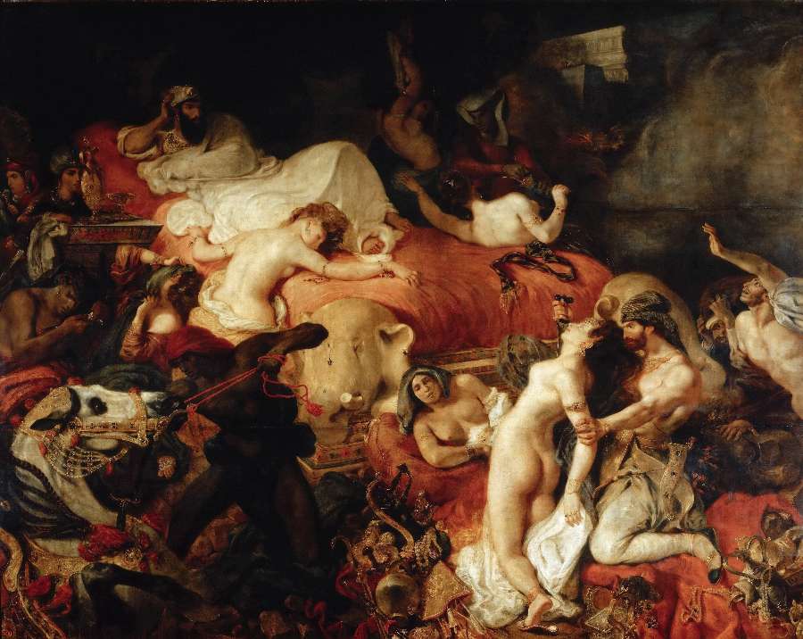 The Death of Sardanapalus by EUGÈNE DELACROIX