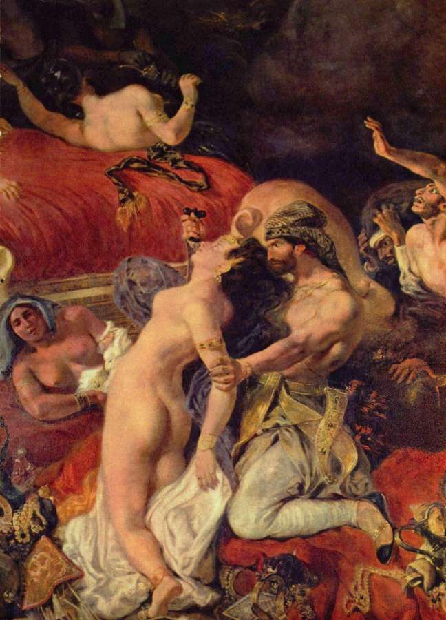 Death of the Sardanapal (detail) by EUGÈNE DELACROIX
