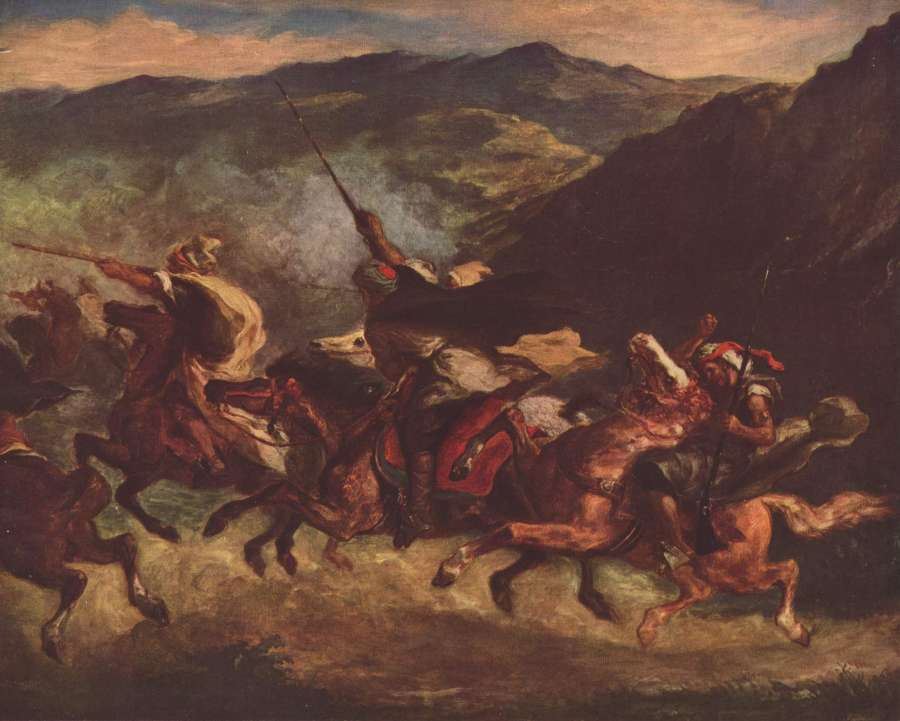 Moroccan Fantasy by EUGÈNE DELACROIX
