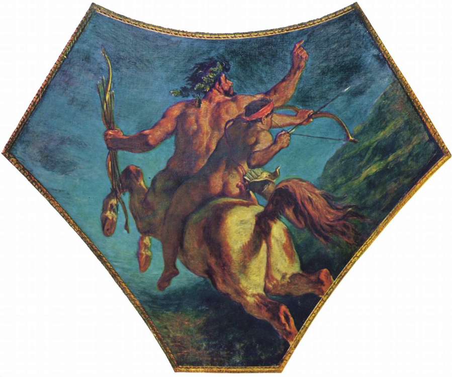 Painting in the dome of the poetry by EUGÈNE DELACROIX