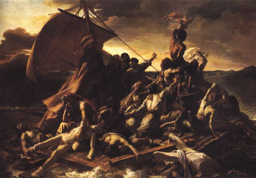 radeau de la meduse by EUGÈNE DELACROIX