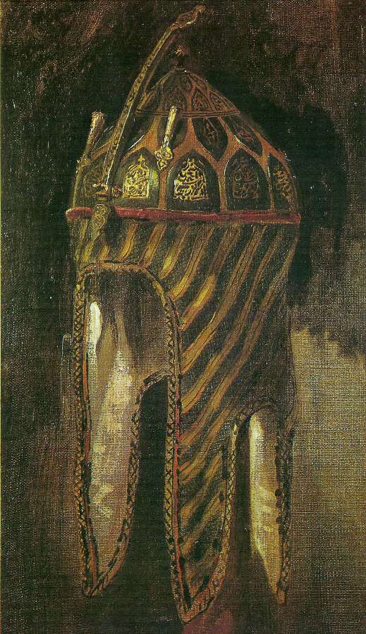 Study of helmet by EUGÈNE DELACROIX