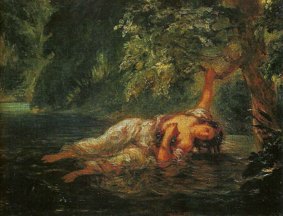 The Death of Ophelia1 by EUGÈNE DELACROIX