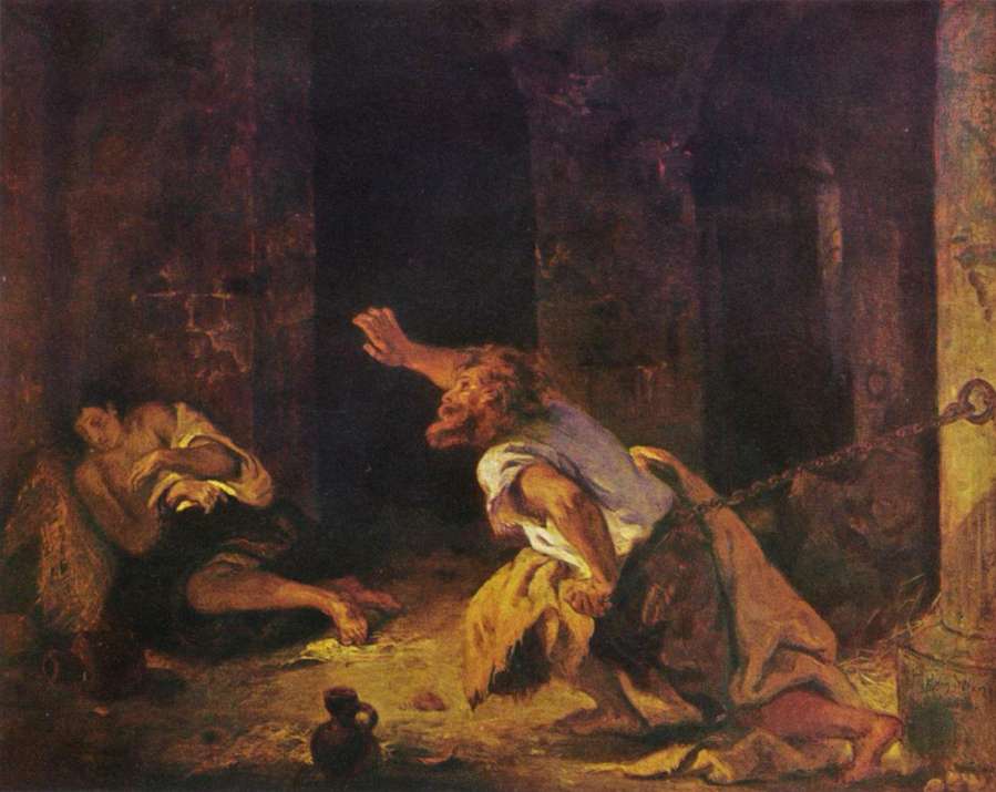 The prisoner of Chillon by EUGÈNE DELACROIX
