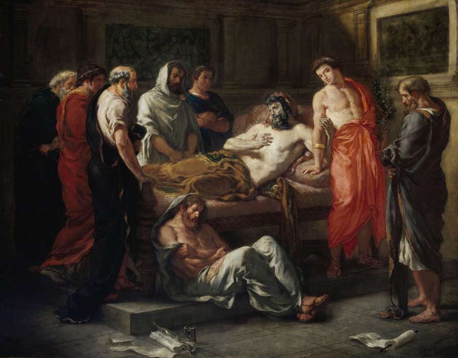 Study for The Death of Marcus Aureliut by EUGÈNE DELACROIX
