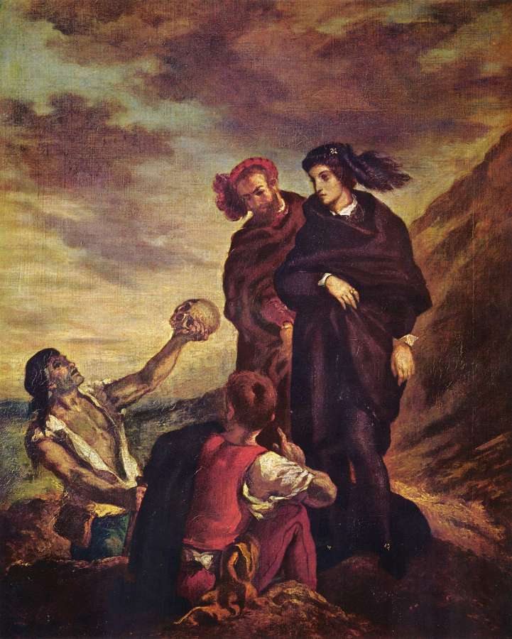 Hamlet and Horatio in the cemetery by EUGÈNE DELACROIX
