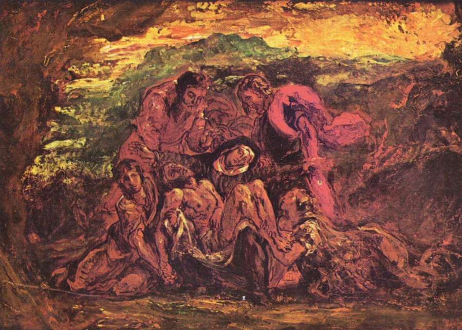 Pieta, design by EUGÈNE DELACROIX