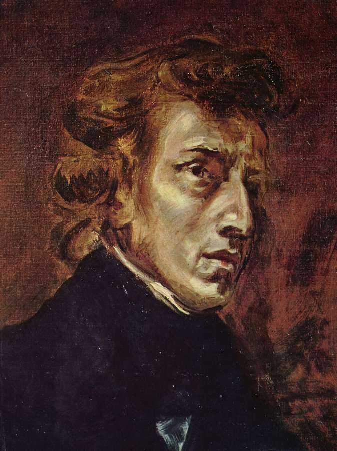 Frédéric Chopin 1838 by EUGÈNE DELACROIX