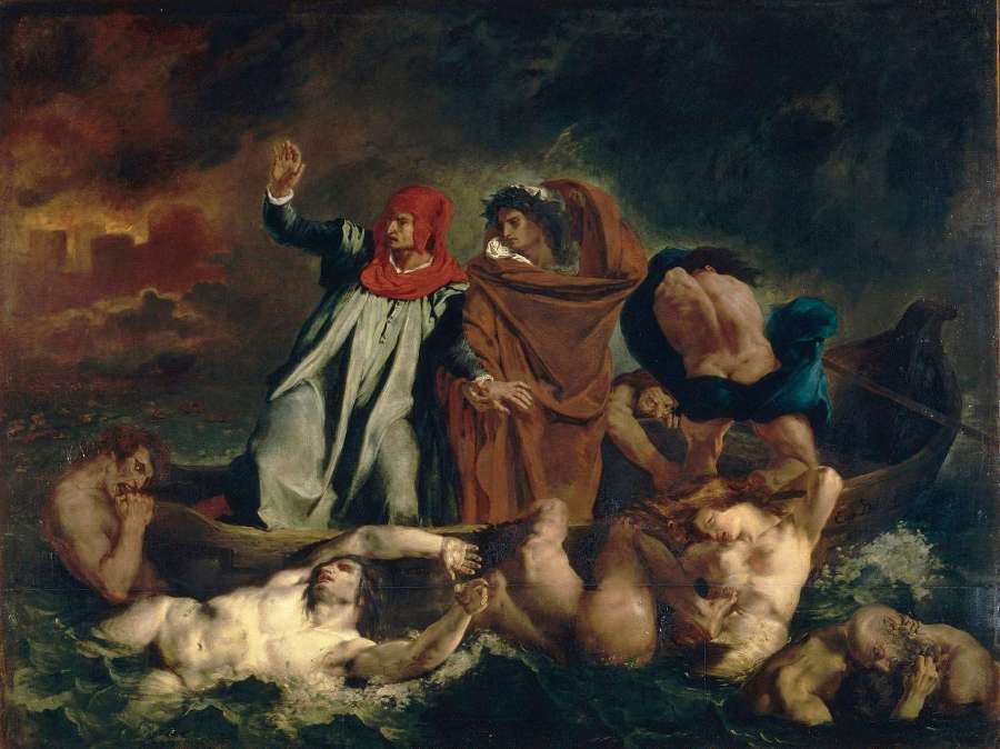 The Barque of Dante 1822 by EUGÈNE DELACROIX