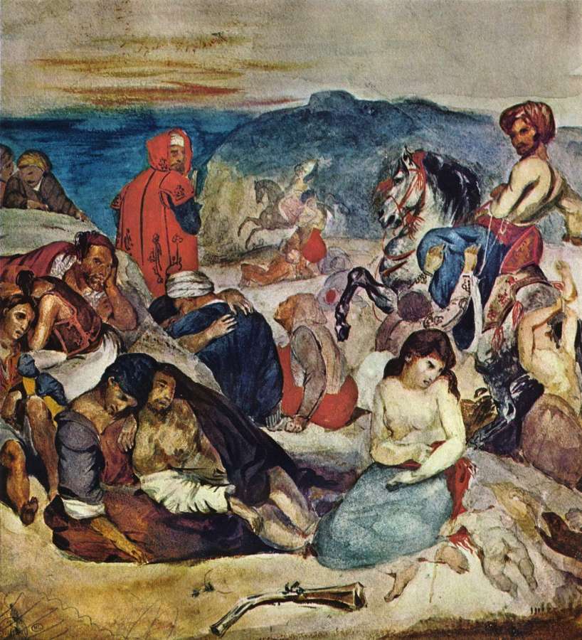 The Massacre of Chios (2) by EUGÈNE DELACROIX