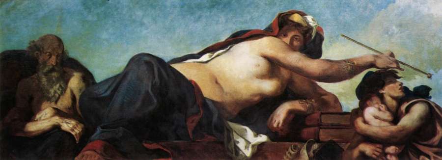 Justice (detail 2) 1833-37 by EUGÈNE DELACROIX