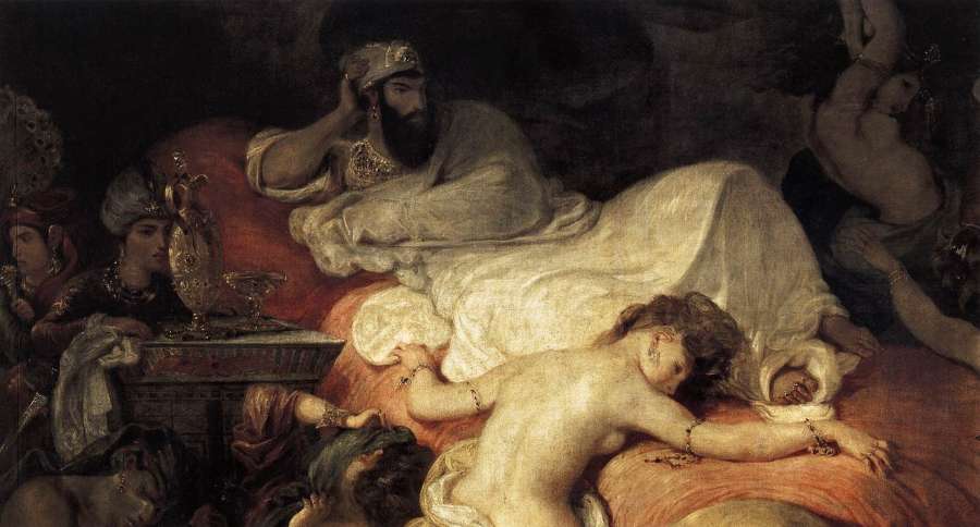 The Death of Sardanapalus (detail) 1827 by EUGÈNE DELACROIX