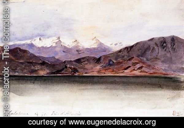 Eugene Delacroix - The Coast of Spain at Salabrena