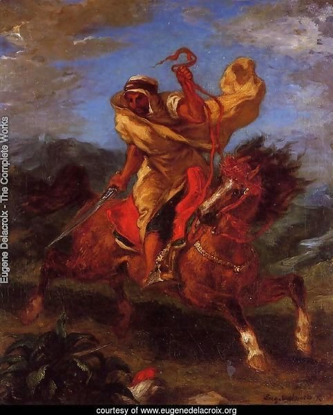 An Arab Horseman at the Gallop