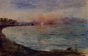 Eugene Delacroix - Cliffs near Dieppe