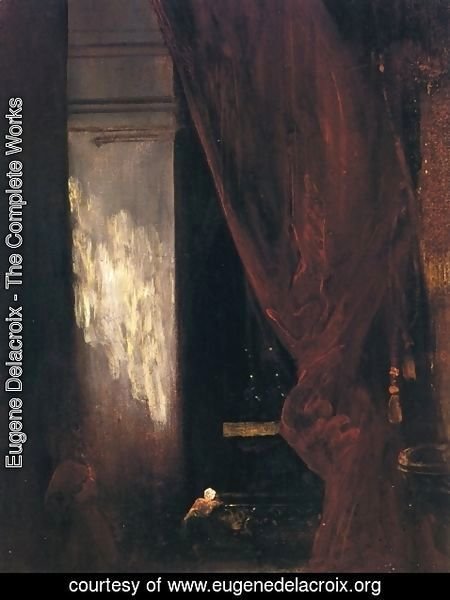 Eugene Delacroix - Interior of a Chapel