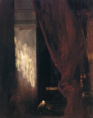 Eugene Delacroix - Interior of a Chapel