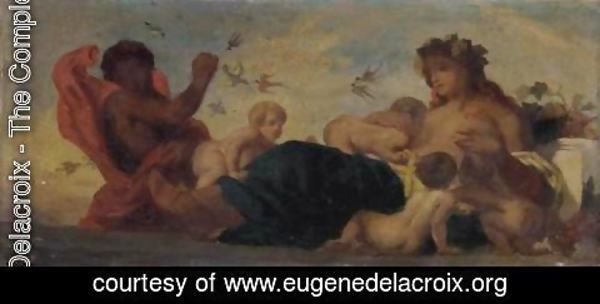 Eugene Delacroix - Etude pour la frise de 'Agriculture' pour le Salon du Roi