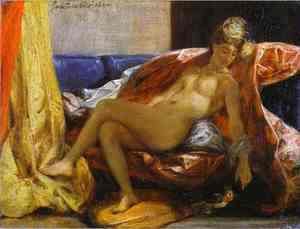 Eugene Delacroix - Reclining Odalisque