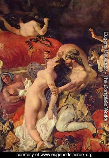 Eugene Delacroix - Death of the Sardanapal (detail)