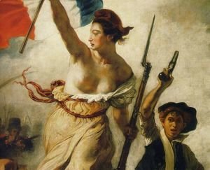 Eugene Delacroix - Liberty Leading the People (Detail) 1