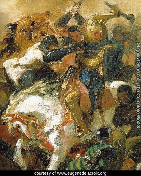 The Battle of Tailleburg (Detail of Louis IX on white horse)