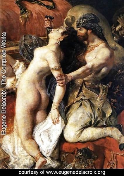 Eugene Delacroix - The Death of Sardanapalus (detail)