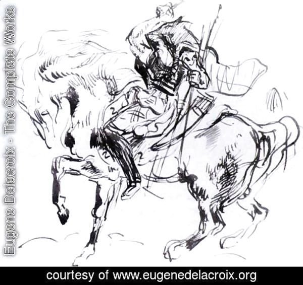 Eugene Delacroix - Sketch for Attila